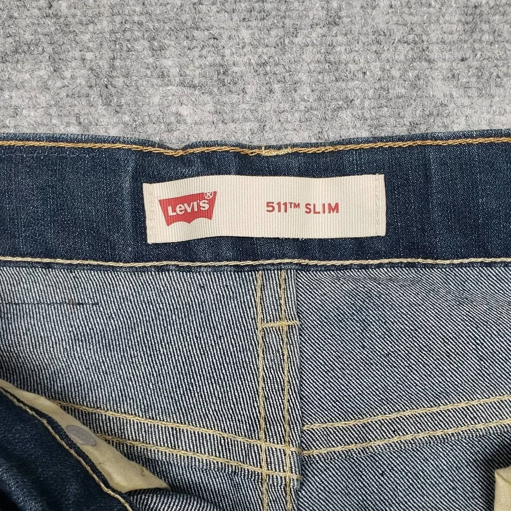 Levis 511 Slim Jeans Boys 10 Reg 25X26 Blue Straight Leg Pockets Medium Wash